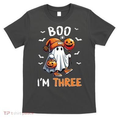 Boo IM Three Ghost 3rd Birthday Halloween T-Shirt