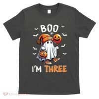 Boo IM Three Ghost 3rd Birthday Halloween T-Shirt thumb 0