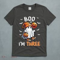 Boo IM Three Ghost 3rd Birthday Halloween T-Shirt thumb 5