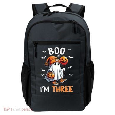 Boo IM Three Ghost 3rd Birthday Halloween Backpack