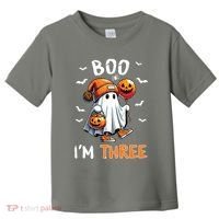 Boo IM Three Ghost 3rd Birthday Halloween Toddler T-Shirt thumb 0