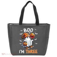 Boo IM Three Ghost 3rd Birthday Halloween Tote Bag thumb 0