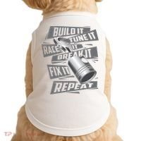 Build It Tune It Race It Break It Cool Gift Race Car Enthusiast Gift Doggie Tank thumb 0