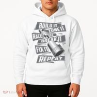 Build It Tune It Race It Break It Cool Gift Race Car Enthusiast Gift Hoodie thumb 2