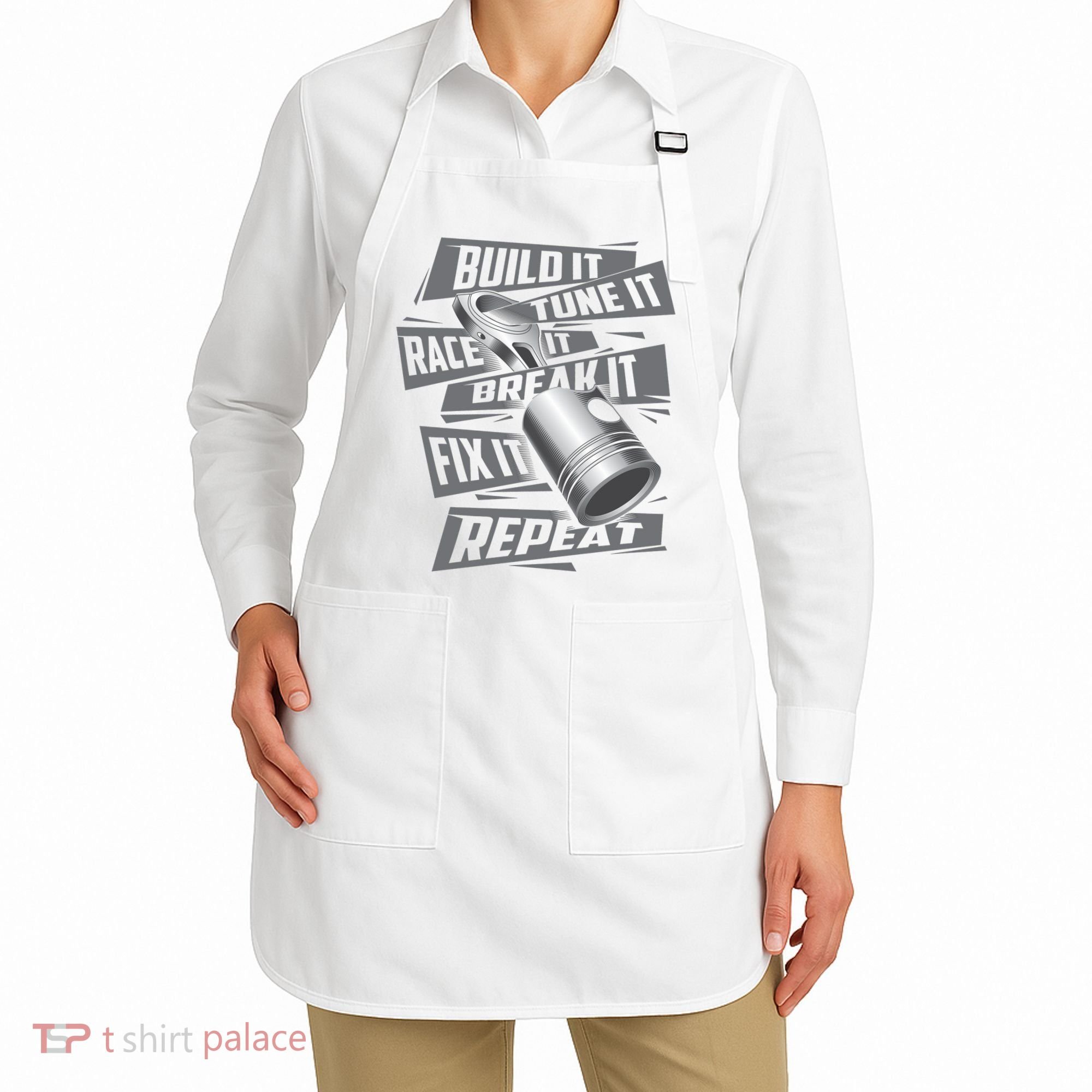 Build It Tune It Race It Break It Cool Gift Race Car Enthusiast Gift Apron