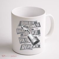 Build It Tune It Race It Break It Cool Gift Race Car Enthusiast Gift Coffee Mug thumb 1