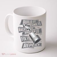 Build It Tune It Race It Break It Cool Gift Race Car Enthusiast Gift Coffee Mug thumb 0