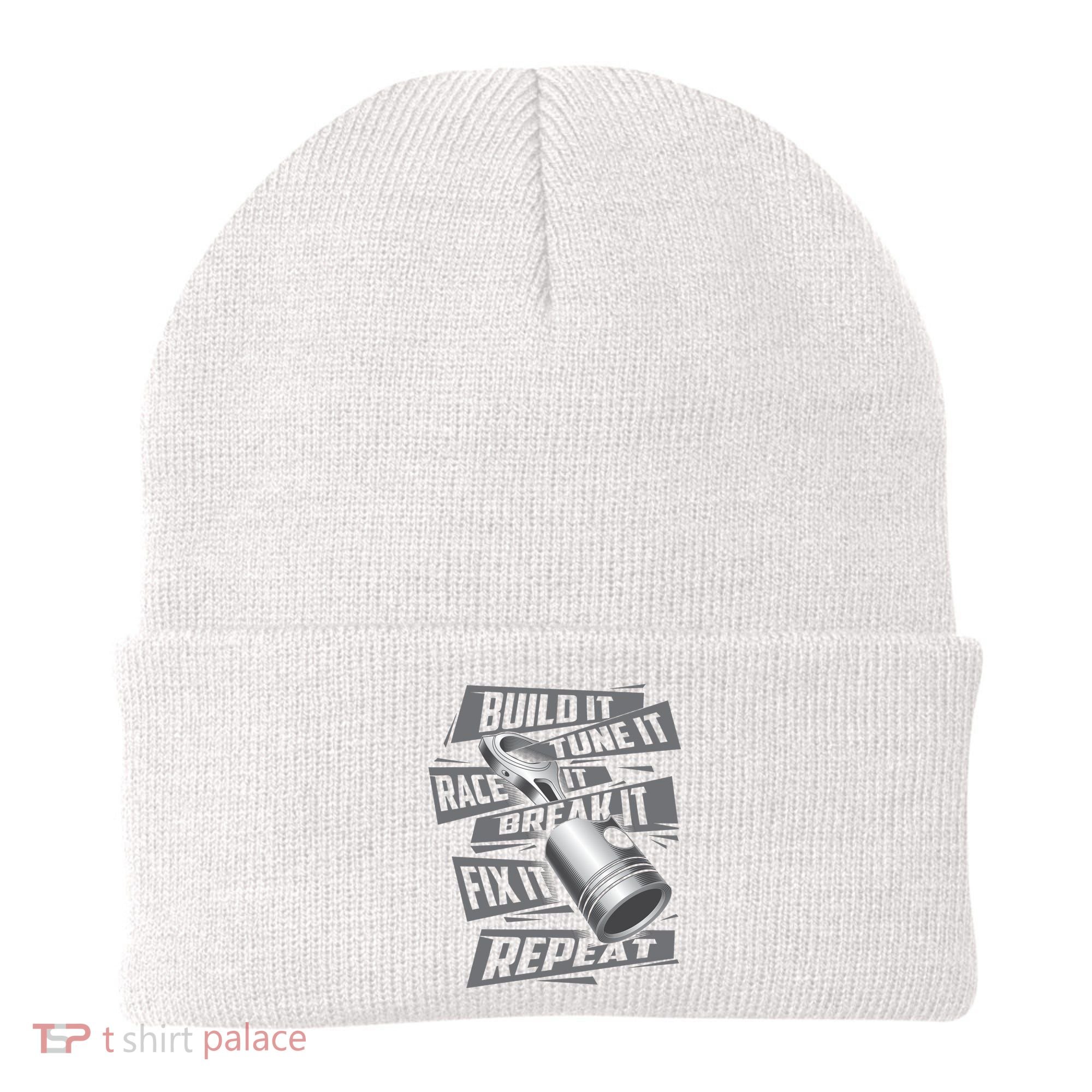 Build It Tune It Race It Break It Cool Gift Race Car Enthusiast Gift Beanie