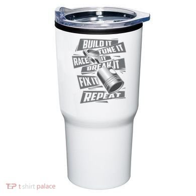 Build It Tune It Race It Break It Cool Gift Race Car Enthusiast Gift Tumbler