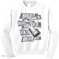 Build It Tune It Race It Break It Cool Gift Race Car Enthusiast Gift Kids Sweatshirt thumb 0
