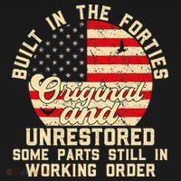 Built In The Forties Original & Unrestored 70th Birthday Women's Hoodie thumb 2
