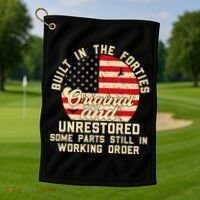 Built In The Forties Original & Unrestored 70th Birthday Golf Towel thumb 1