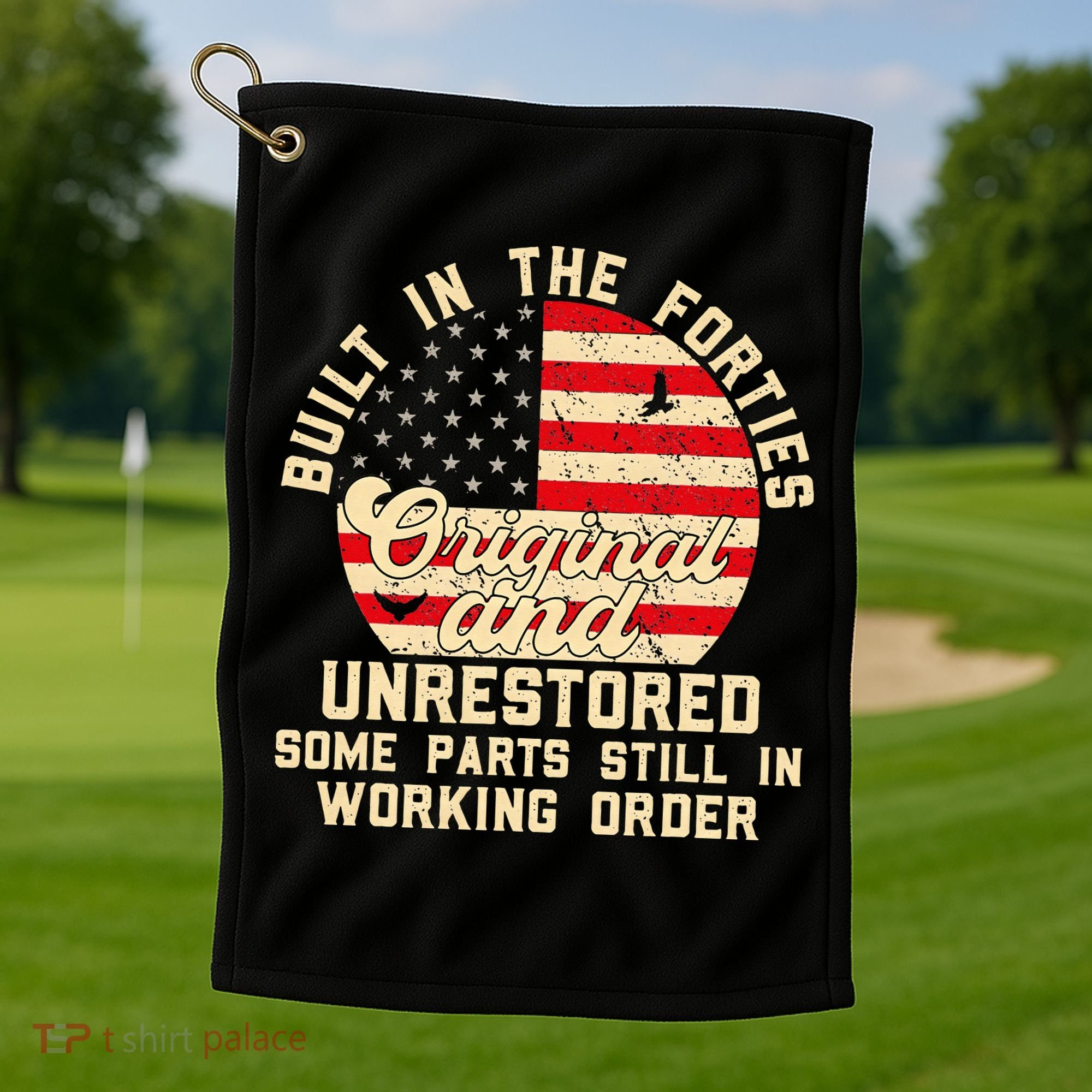 Built In The Forties Original & Unrestored 70th Birthday Golf Towel