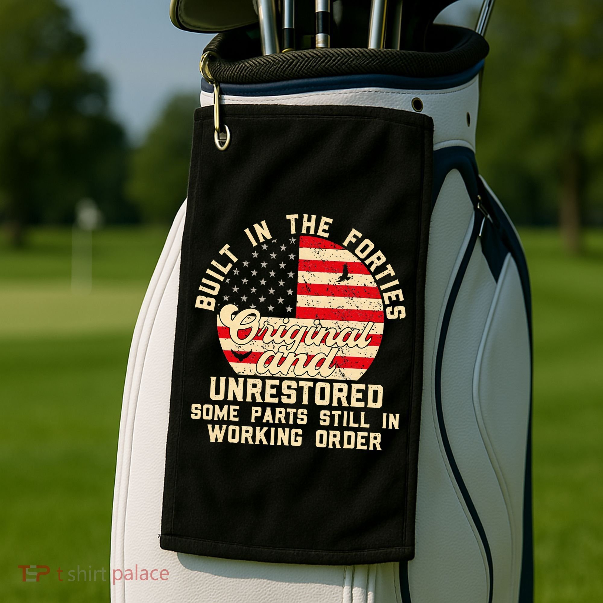 Built In The Forties Original & Unrestored 70th Birthday Golf Towel
