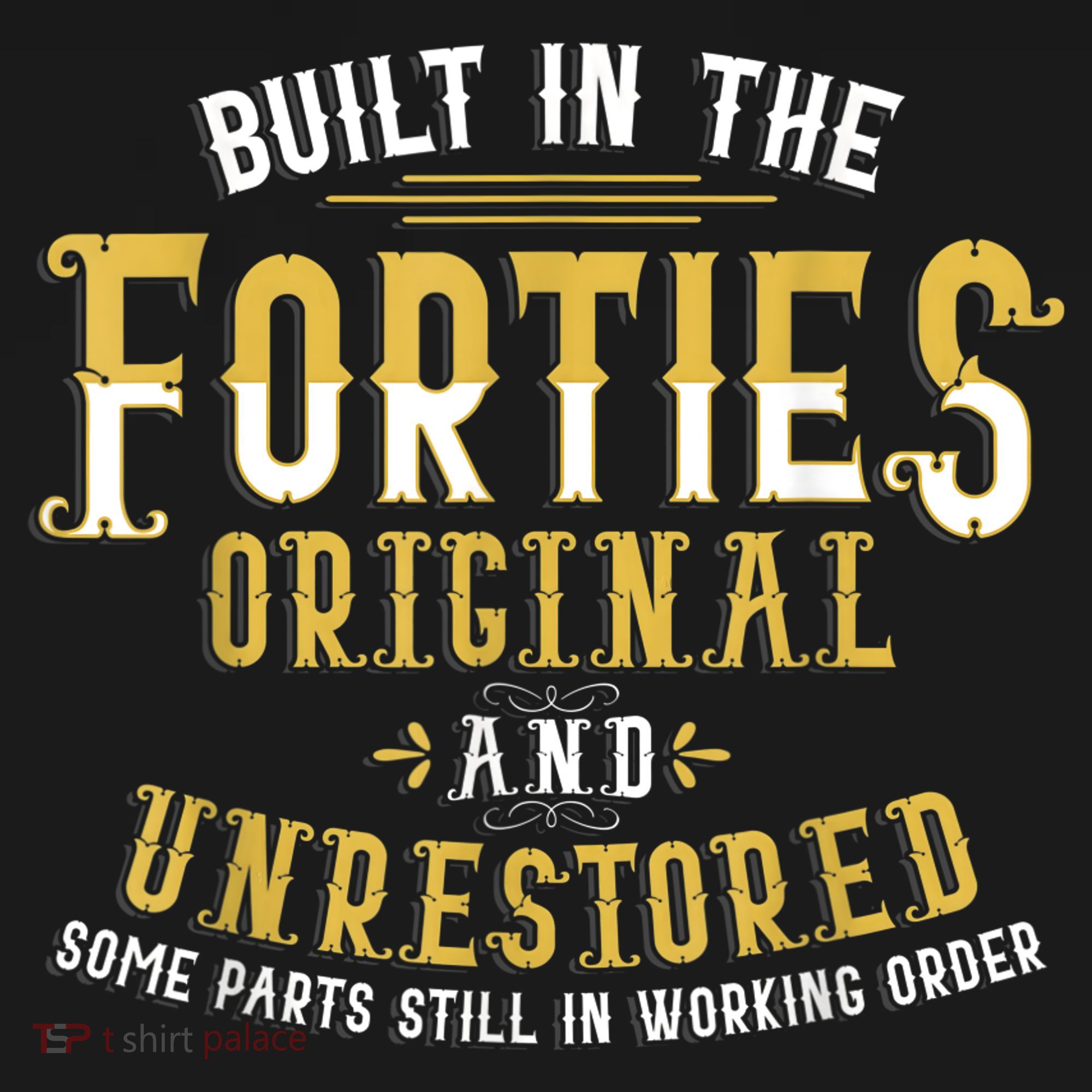 Built In The Forties Original Unrestored 70th Birthday Funny Women's Hoodie