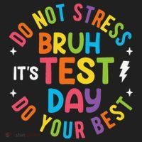 Bruh Its Test Day Rock The Test Teacher Student Testing Day Women's Sweatshirt thumb 2