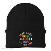 Bruh Its Test Day Rock The Test Teacher Student Testing Day Beanie thumb 0