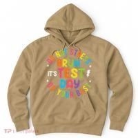 Bruh Its Test Day Rock The Test Teacher Student Testing Day Hoodie thumb 0