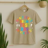 Bruh Its Test Day Rock The Test Teacher Student Testing Day T-Shirt thumb 2