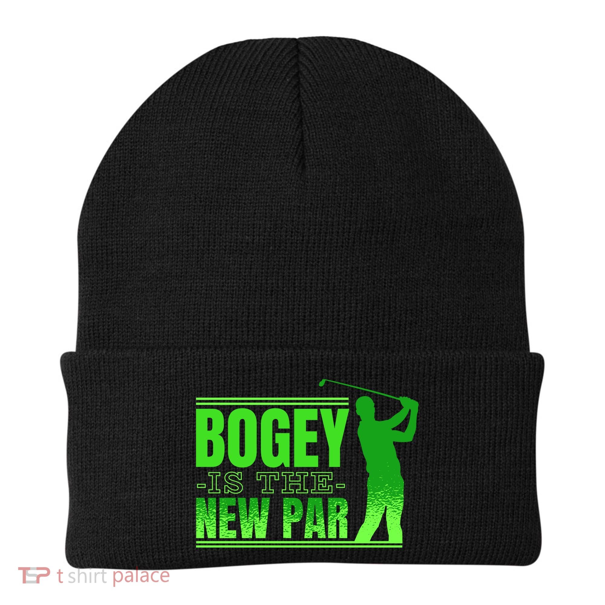 Bogey Is The New Par Funny Golfer Golf Golfing Beanie