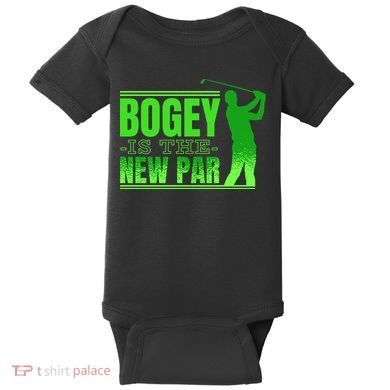 Bogey Is The New Par Funny Golfer Golf Golfing Baby Bodysuit