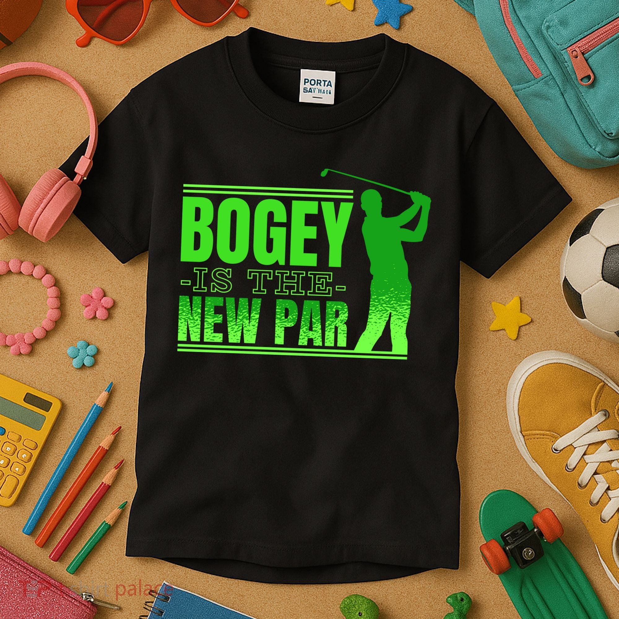 Bogey Is The New Par Funny Golfer Golf Golfing Kids T-Shirt