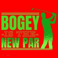 Bogey Is The New Par Funny Golfer Golf Golfing Santa Hat thumb 1