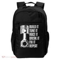 Build It Tune It Race It Break It Fix It Repeat Mechanic Gift Backpack thumb 0