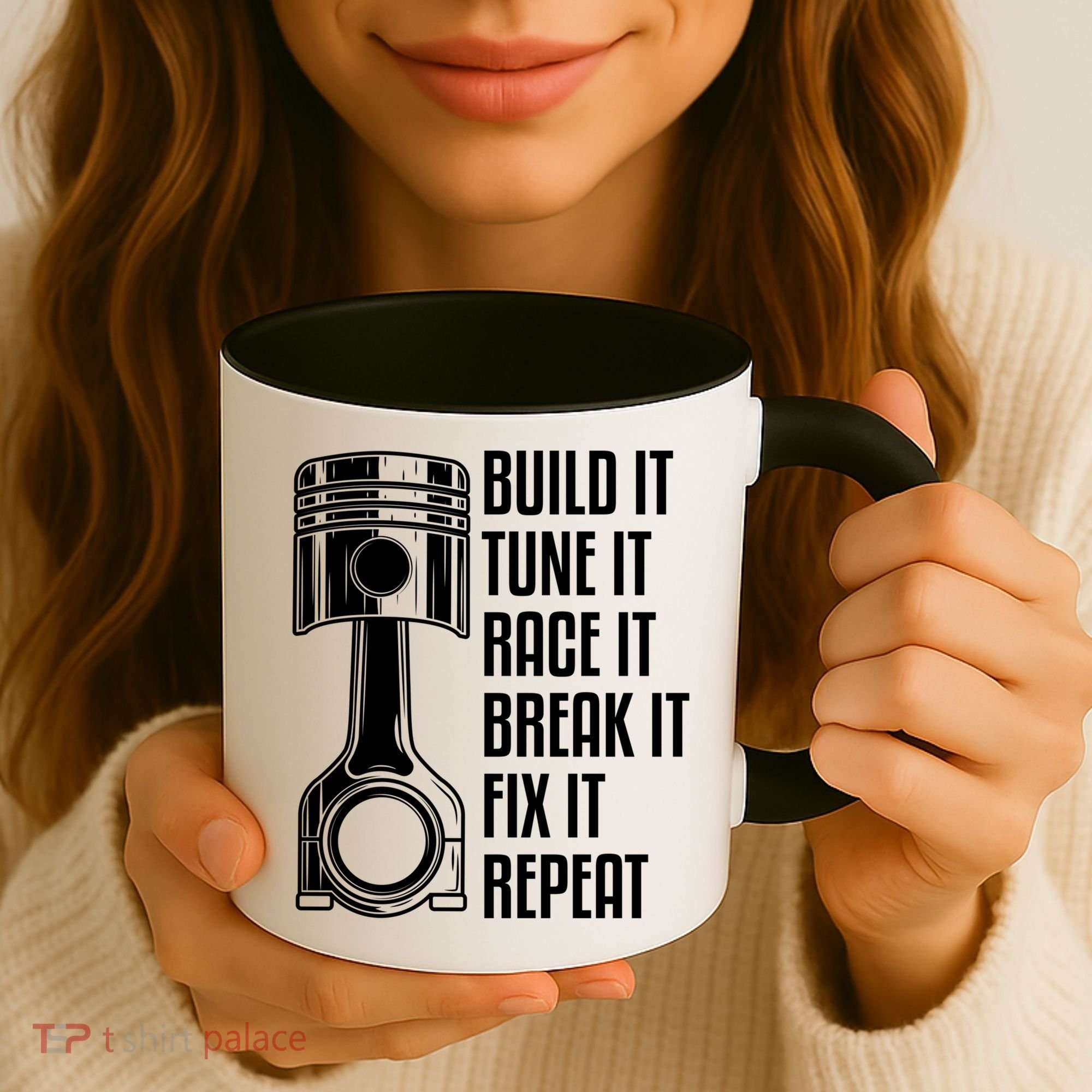 Build It Tune It Race It Break It Fix It Repeat Mechanic Gift Coffee Mug