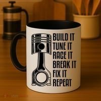 Build It Tune It Race It Break It Fix It Repeat Mechanic Gift Coffee Mug thumb 4