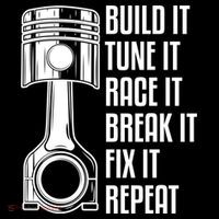 Build It Tune It Race It Break It Fix It Repeat Mechanic Gift Women's Hoodie thumb 2