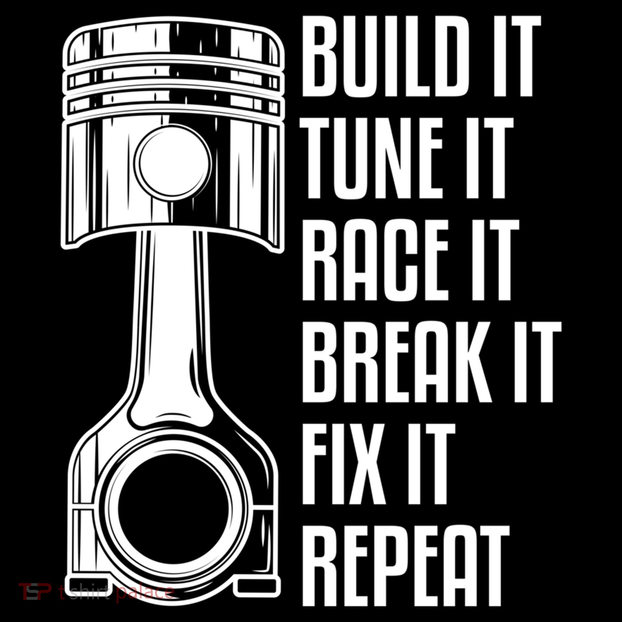 Build It Tune It Race It Break It Fix It Repeat Mechanic Gift Ornament