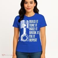 Build It Tune It Race It Break It Fix It Repeat Mechanic Gift Women's T-Shirt thumb 4