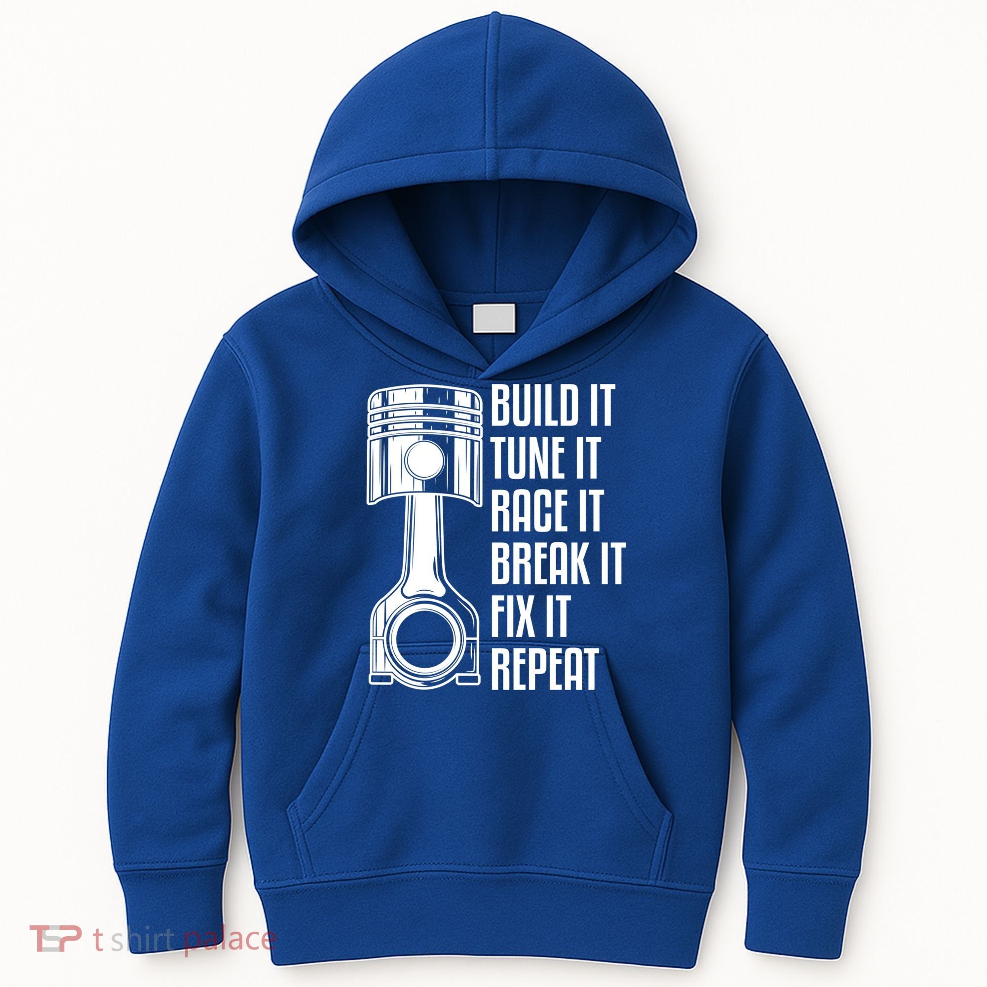 Build It Tune It Race It Break It Fix It Repeat Mechanic Gift Kids Hoodie