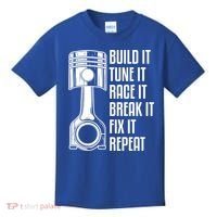 Build It Tune It Race It Break It Fix It Repeat Mechanic Gift Kids T-Shirt thumb 0