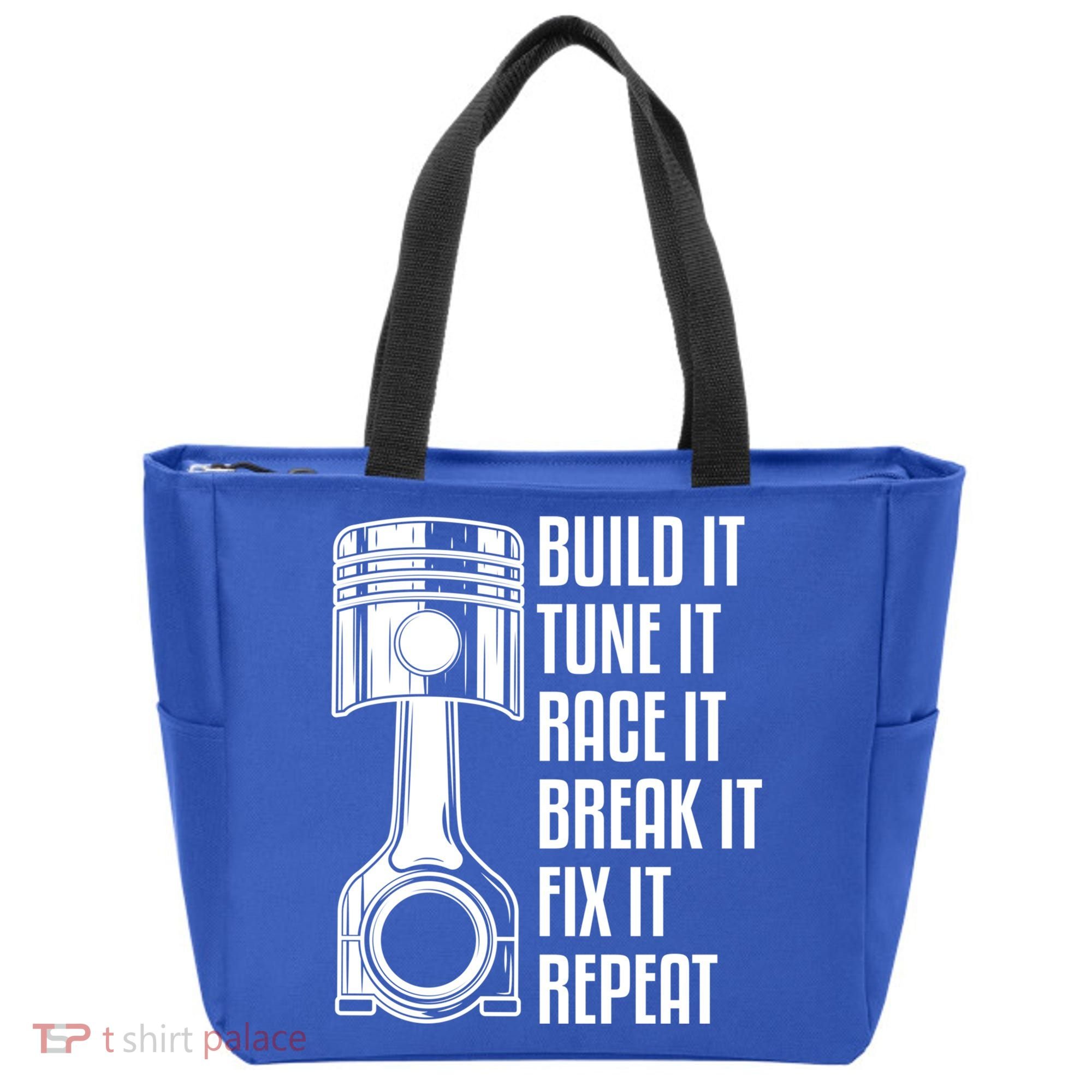 Build It Tune It Race It Break It Fix It Repeat Mechanic Gift Tote Bag
