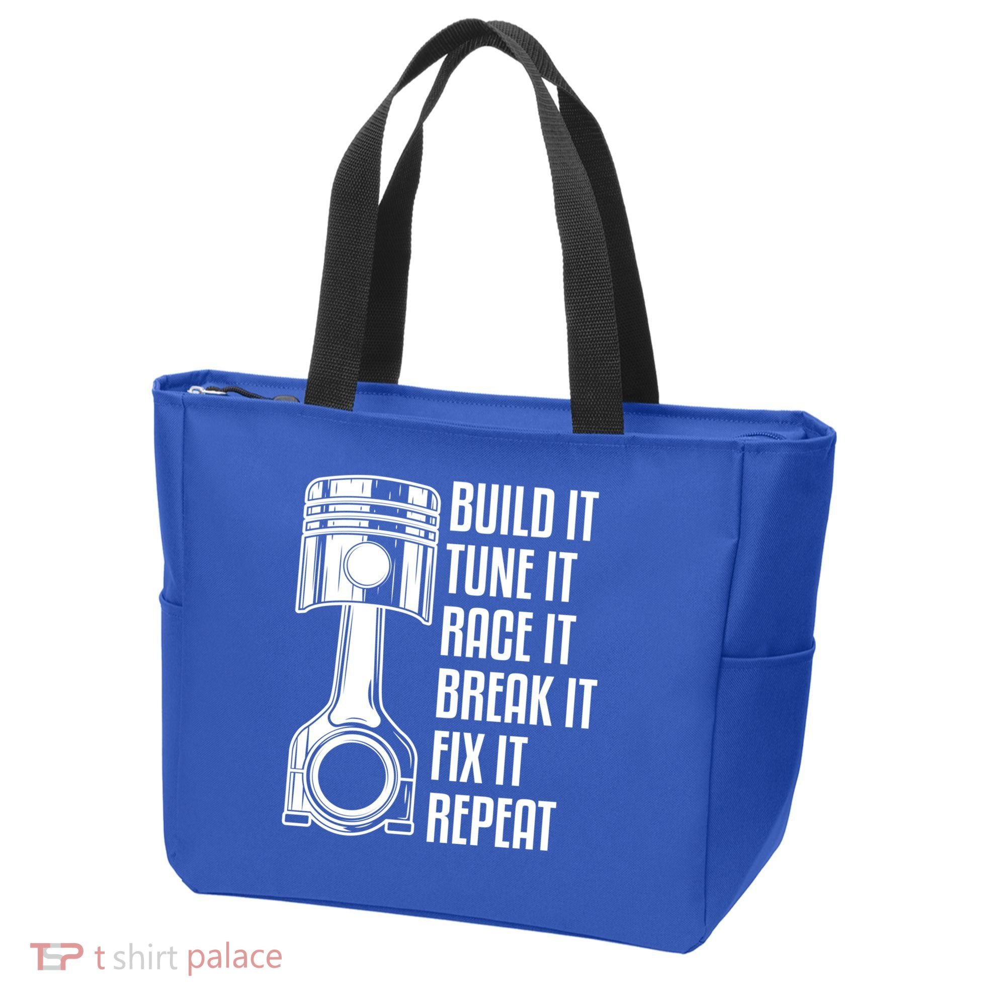 Build It Tune It Race It Break It Fix It Repeat Mechanic Gift Tote Bag