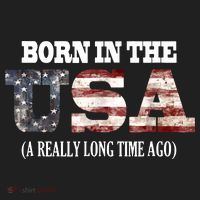 Born In The USA A Really Long Time Ago Funny Birthday Beanie thumb 2