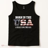 Born In The USA A Really Long Time Ago Funny Birthday Tank Top thumb 2