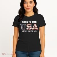Born In The USA A Really Long Time Ago Funny Birthday Women's T-Shirt thumb 4