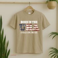 Born In The USA A Really Long Time Ago Funny Birthday T-Shirt thumb 2