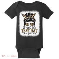 Bruh Its Test Day You Got This Testing Day Teacher Tie Dye Baby Bodysuit thumb 0