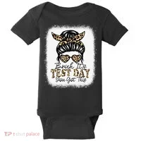 Bruh Its Test Day You Got This Testing Day Teacher Tie Dye Baby Bodysuit thumb 0