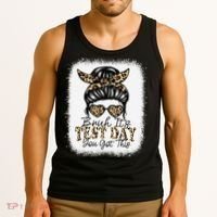 Bruh Its Test Day You Got This Testing Day Teacher Tie Dye Tank Top thumb 3