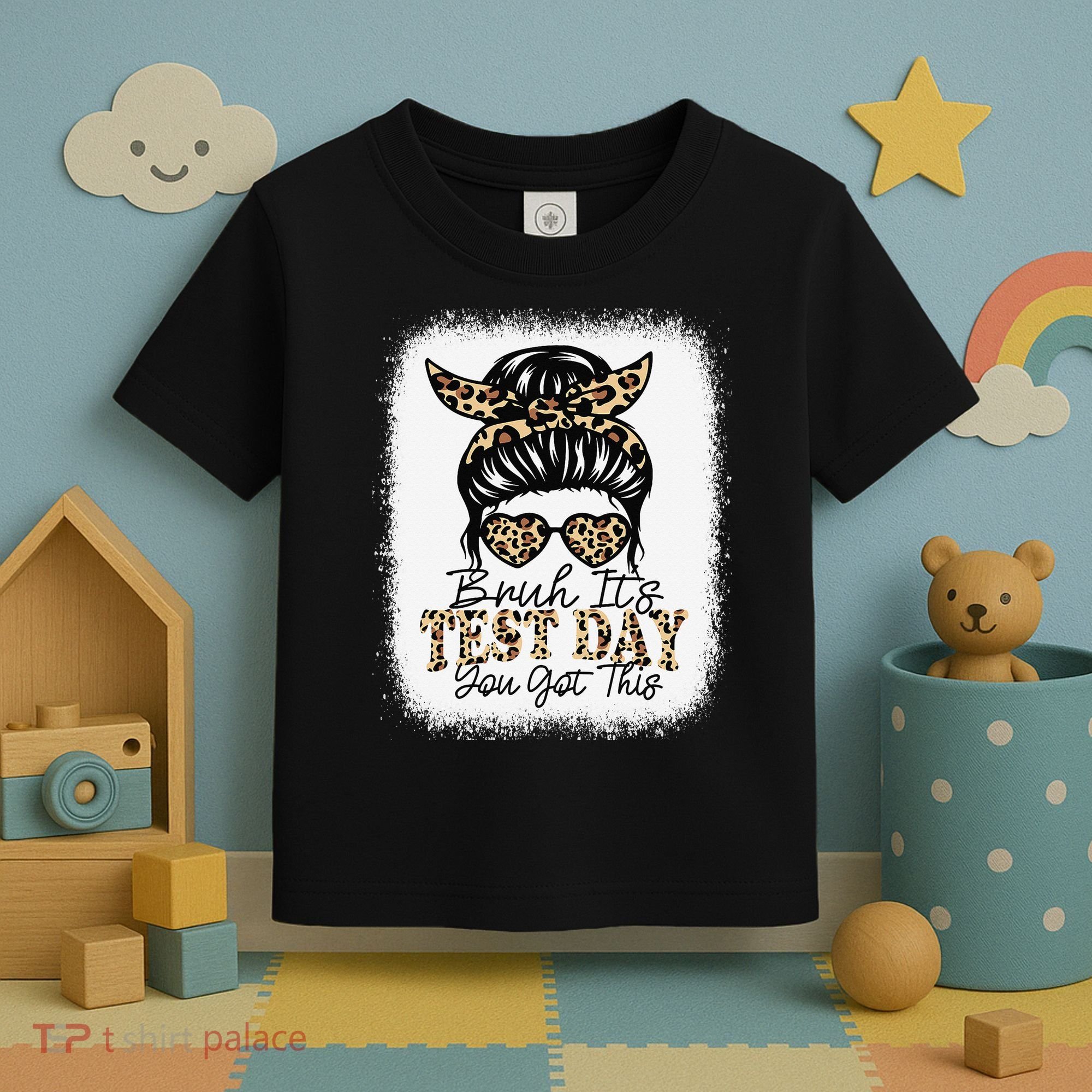 Bruh Its Test Day You Got This Testing Day Teacher Tie Dye Toddler T-Shirt