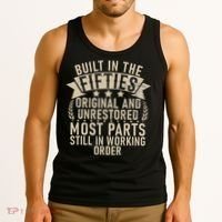 Built In The Fifties Original And Unrestored Retired Old Man Tank Top thumb 3