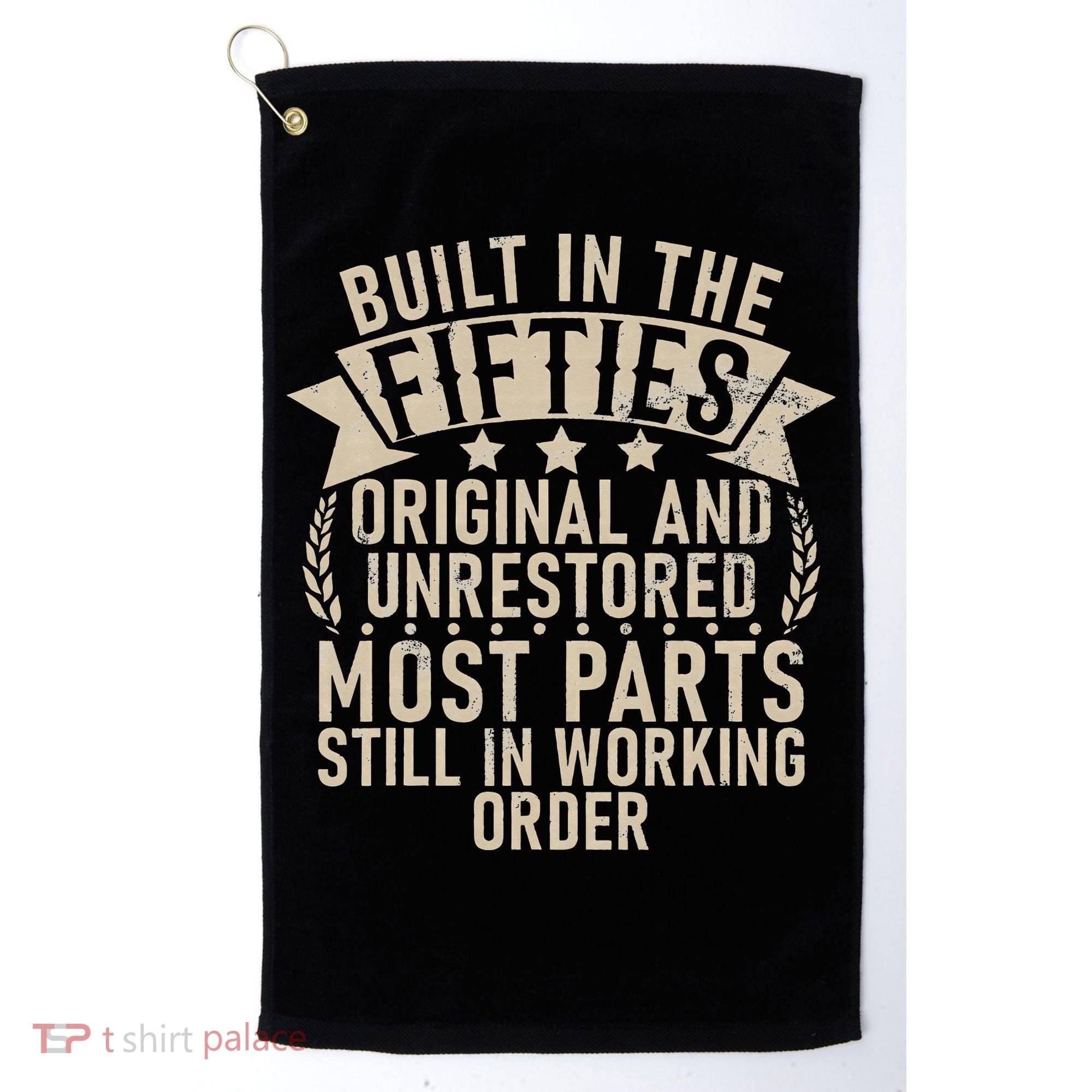 Built In The Fifties Original And Unrestored Retired Old Man Golf Towel