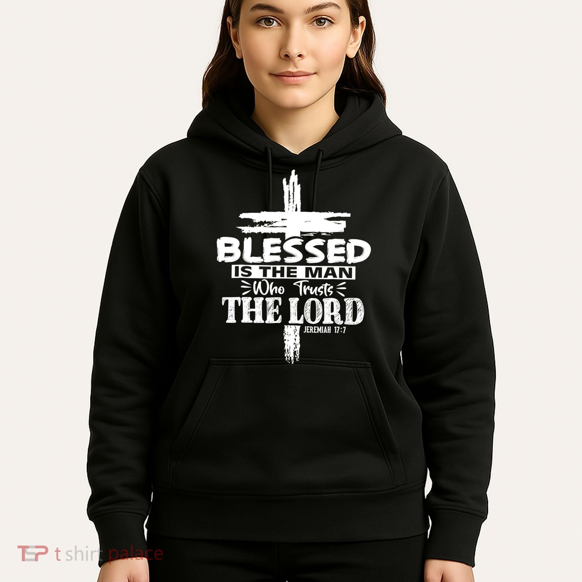 Blessed Is The Man Who Trusts The Lord Funny Christian Bible Hoodie