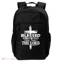 Blessed Is The Man Who Trusts The Lord Funny Christian Bible Backpack thumb 0