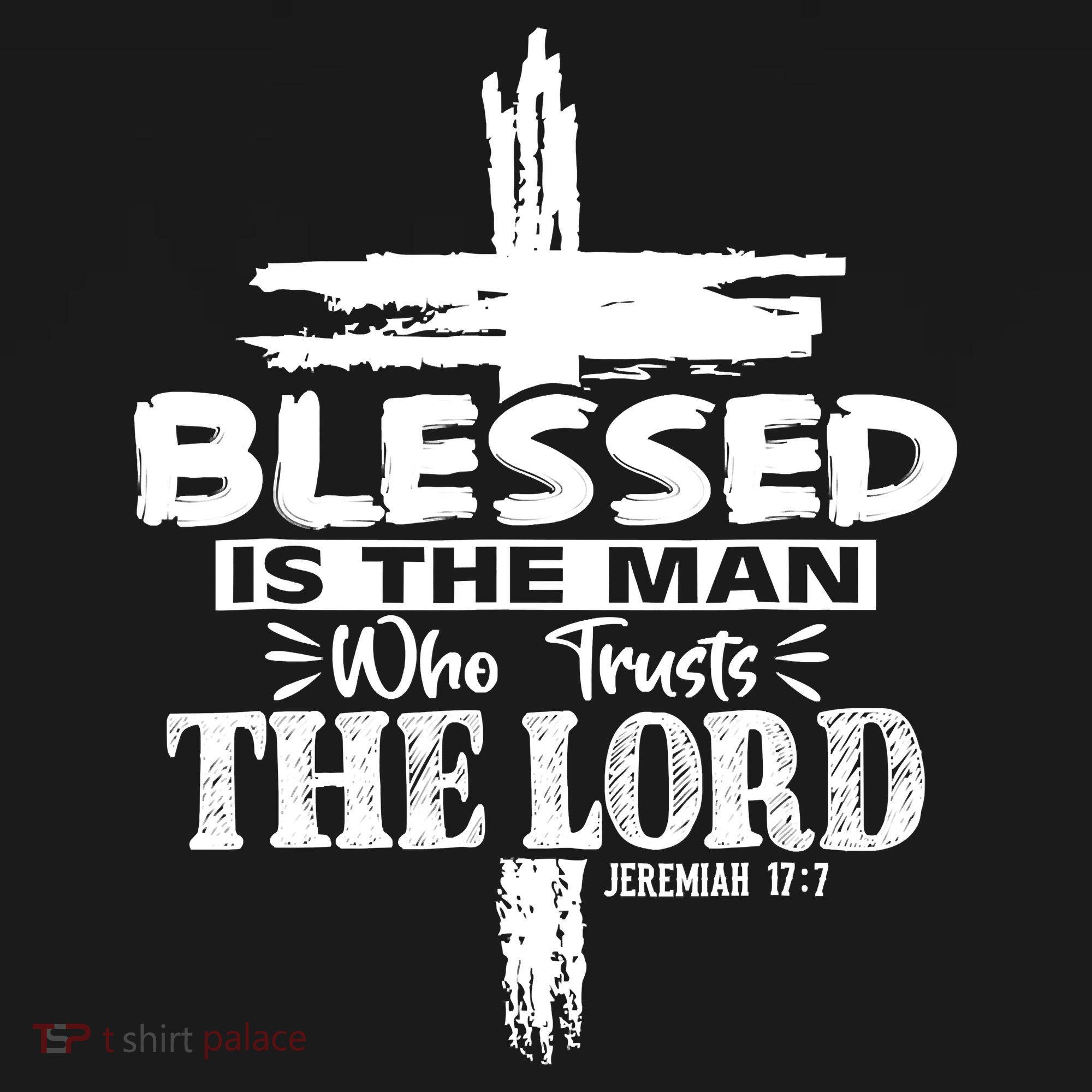 Blessed Is The Man Who Trusts The Lord Funny Christian Bible Tank Top